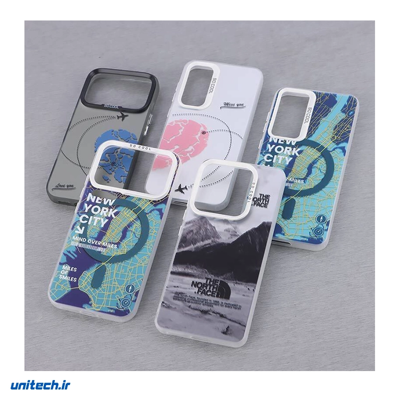 قاب So Cool طرح جغرافیا مناسب گوشی iPhone 16 Pro Max